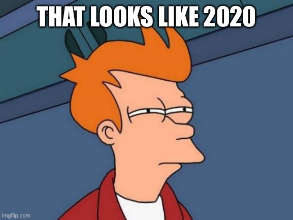 Futurama Fry Meme | THAT LOOKS LIKE 2020 | image tagged in memes,futurama fry | made w/ Imgflip meme maker