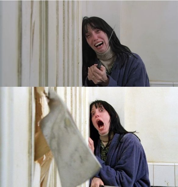High Quality The Shining Wendy Axe Blank Meme Template