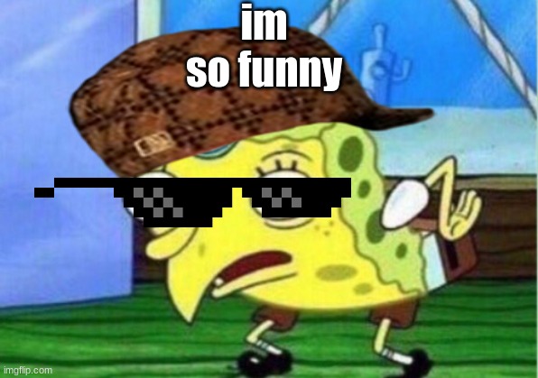 Mocking Spongebob Meme | im so funny | image tagged in memes,mocking spongebob | made w/ Imgflip meme maker