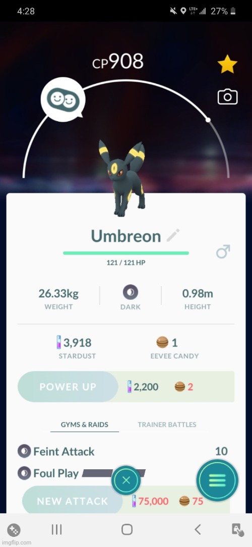 Umbreon. I finally have Umbreon. | made w/ Imgflip meme maker