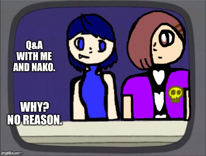 Ask us anything | Q&A WITH ME AND NAKO. WHY? NO REASON. | made w/ Imgflip meme maker