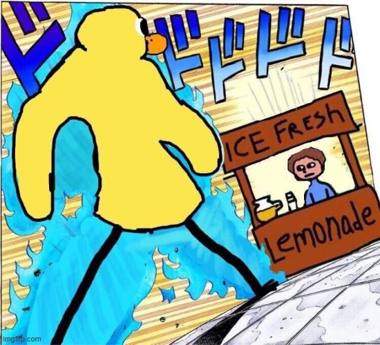 image tagged in duck approaching lemonade stand | made w/ Imgflip meme maker