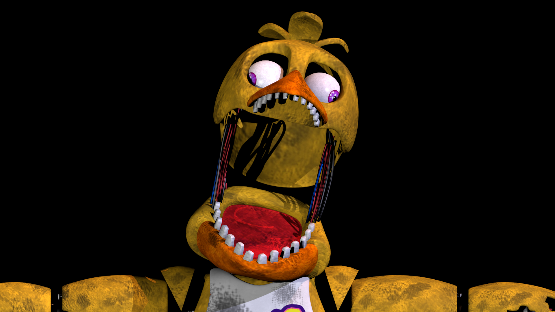 Withered Chica W i d e Blank Meme Template