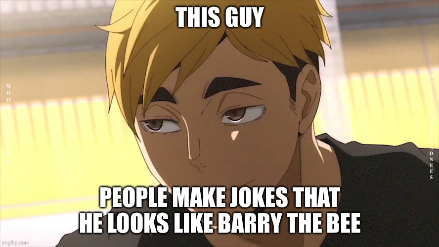 THIS GUY PEOPLE MAKE JOKES THAT HE LOOKS LIKE BARRY THE BEE | made w/ Imgflip meme maker