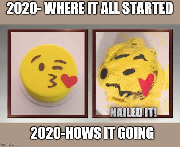 Me in 2020...where it all started, how's it going | 2020- WHERE IT ALL STARTED; 2020-HOWS IT GOING | image tagged in coronavirus,2020 | made w/ Imgflip meme maker