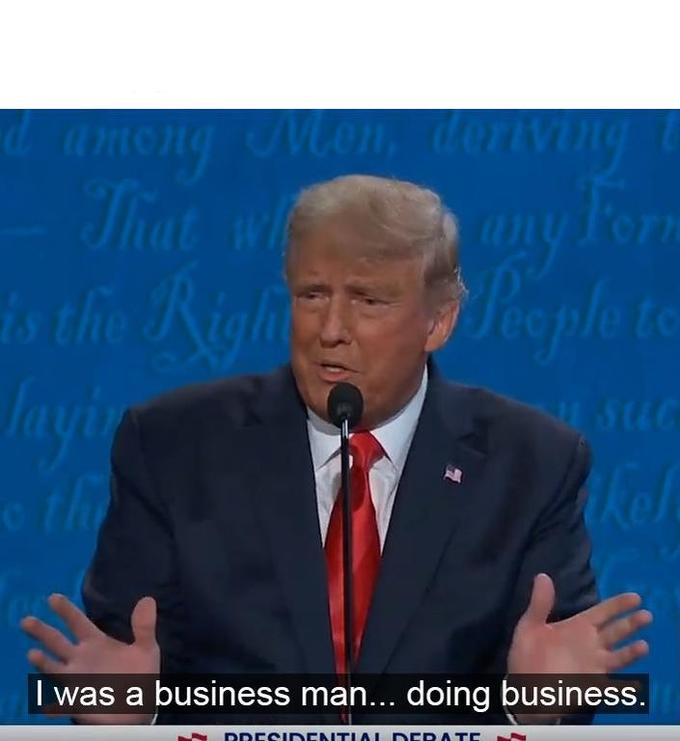 High Quality I Was a Business Man Doing Business Blank Meme Template