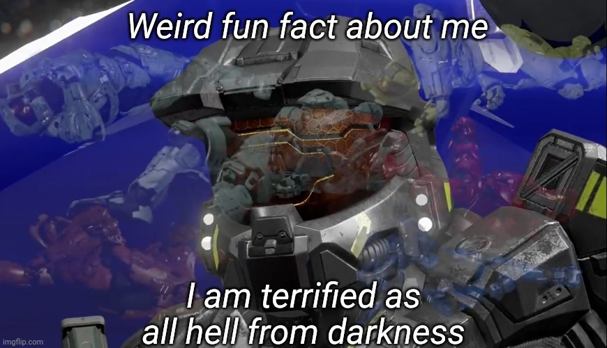 Can't wait to get laughed at because of this | Weird fun fact about me; I am terrified as all hell from darkness | image tagged in tag | made w/ Imgflip meme maker