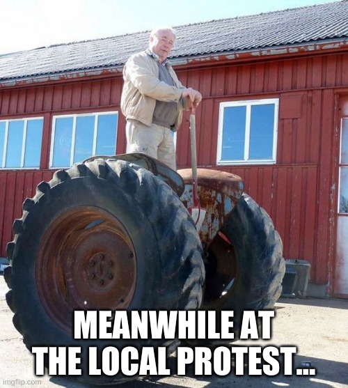 Meanwhile In Russia | MEANWHILE AT THE LOCAL PROTEST... | image tagged in meanwhile in russia | made w/ Imgflip meme maker