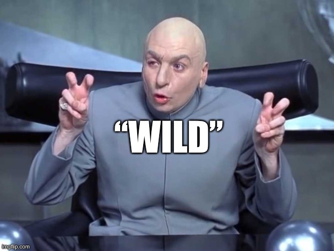 Dr Evil Quotes | “WILD” | image tagged in dr evil quotes | made w/ Imgflip meme maker