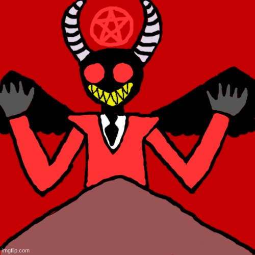 Lucifer's inner demon form | image tagged in memes,blank transparent square | made w/ Imgflip meme maker