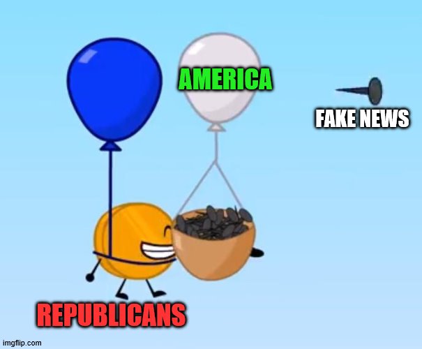 Media want to take down America | FAKE NEWS AMERICA REPUBLICANS | image tagged in this will protect me pop,political meme | made w/ Imgflip meme maker