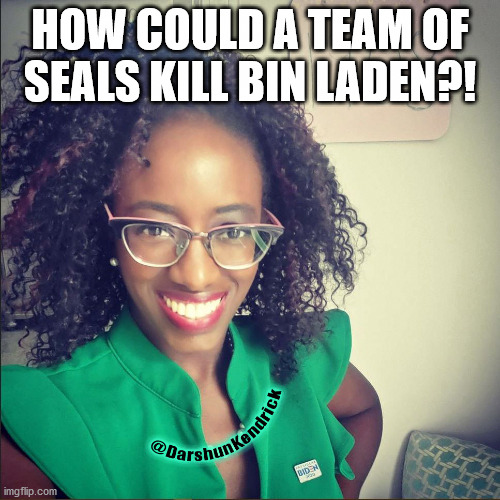 LIBERAL DUNCE | HOW COULD A TEAM OF SEALS KILL BIN LADEN?! | image tagged in trump,darshunkendrick,liberals,stupid liberals,stupid people,trump | made w/ Imgflip meme maker