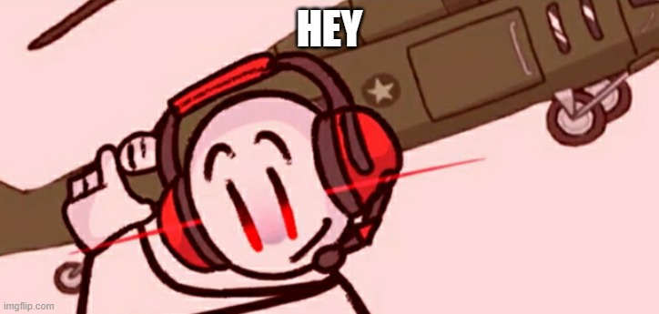 This guy is an imposter -The Real Asdf | HEY | image tagged in charles helicopter | made w/ Imgflip meme maker