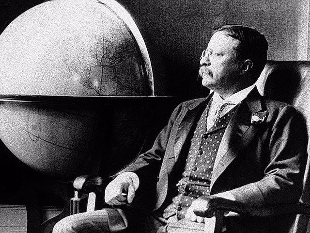 Teddy Roosevelt globe Blank Meme Template