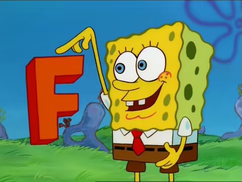 F Spongebob Blank Template Imgflip