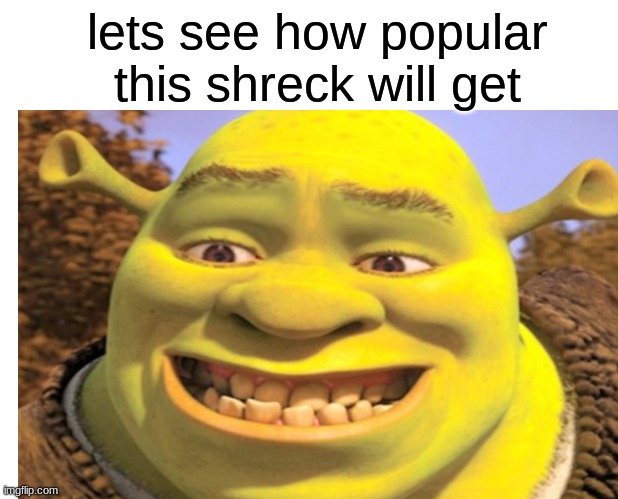 This really cringe dont bully plz | lets see how popular this shreck will get | image tagged in not funny | made w/ Imgflip meme maker