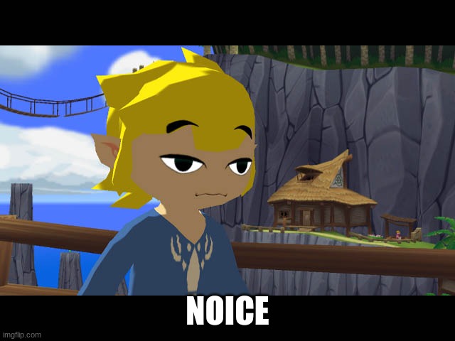 High Toon Link | NOICE | image tagged in high toon link | made w/ Imgflip meme maker