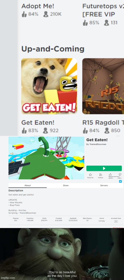 I haven't seen this game in years | image tagged in roblox,memes,are you actually reading this | made w/ Imgflip meme maker