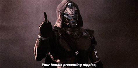 High Quality Your A Female Presenting Nipples Cayde-6 Blank Meme Template