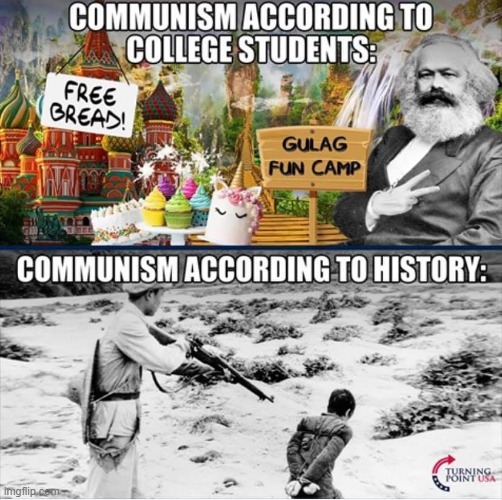 alright alright Turning Point USA, now do fascism | image tagged in fascism,communism,repost | made w/ Imgflip meme maker