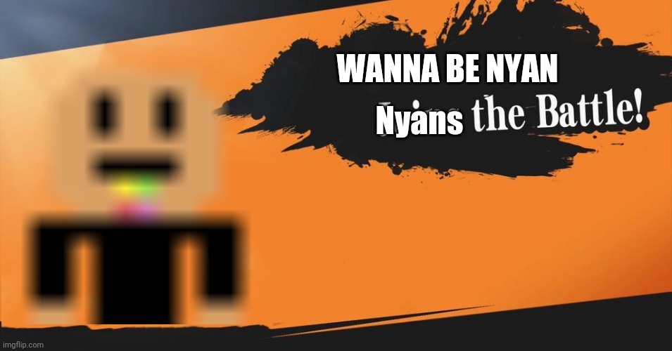 Wanna Be Nyan IN SMASH | Nyans; WANNA BE NYAN | image tagged in super smash bros,wanna be nyan | made w/ Imgflip meme maker