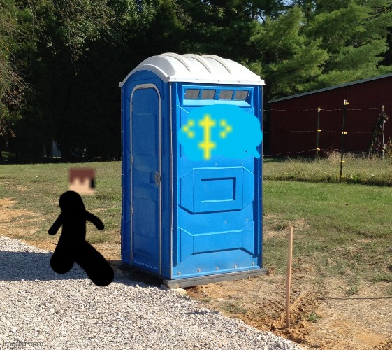 Finally,a porta-potty for premales! | image tagged in gender netural porta potty,premale | made w/ Imgflip meme maker