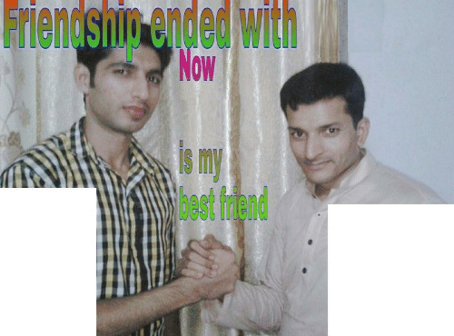 Friendship ended with X, now Y is my best friend Blank Meme Template