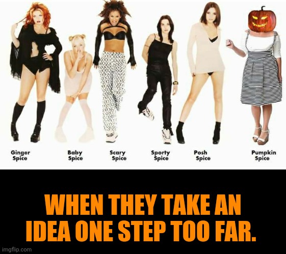 Pp spice | WHEN THEY TAKE AN IDEA ONE STEP TOO FAR. | image tagged in pp spice | made w/ Imgflip meme maker