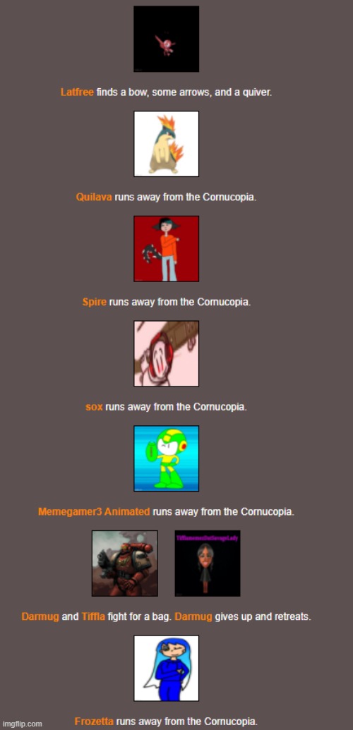 Bloodbath (2) | image tagged in hunger games | made w/ Imgflip meme maker