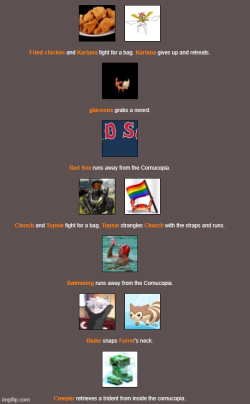 Bloodbath (3) | image tagged in hunger games | made w/ Imgflip meme maker