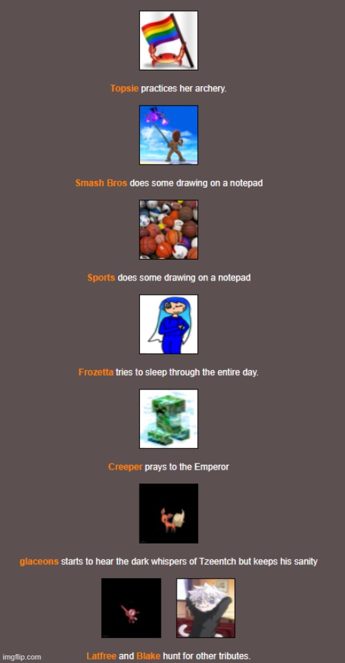 Day 2 (2) | image tagged in hunger games | made w/ Imgflip meme maker