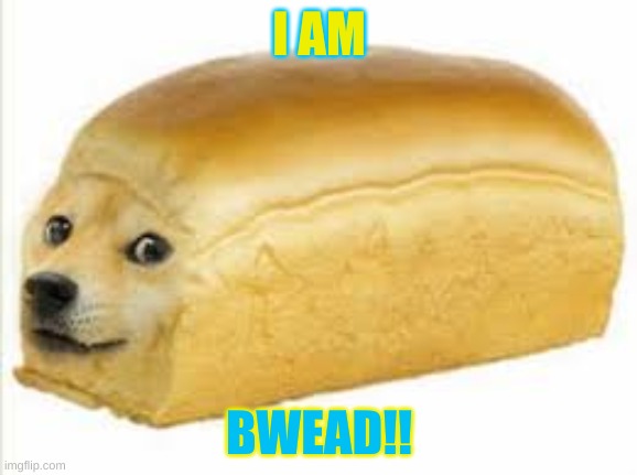 Doge bread | I AM; BWEAD!! | image tagged in doge bread | made w/ Imgflip meme maker