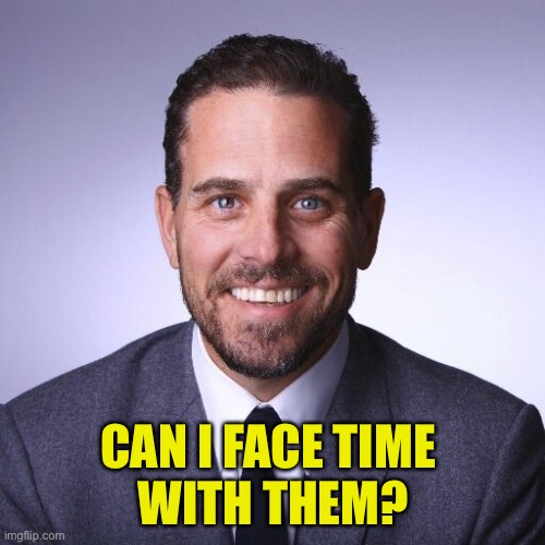 Hunter Biden | CAN I FACE TIME 
WITH THEM? | image tagged in hunter biden | made w/ Imgflip meme maker