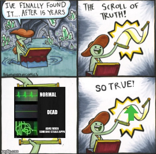 The Real Scroll Of Truth | image tagged in the real scroll of truth | made w/ Imgflip meme maker