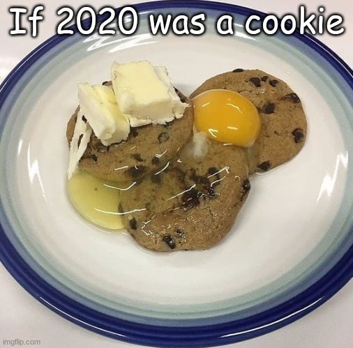 Why would anyone eat that | If 2020 was a cookie | image tagged in cursed,food,memes | made w/ Imgflip meme maker