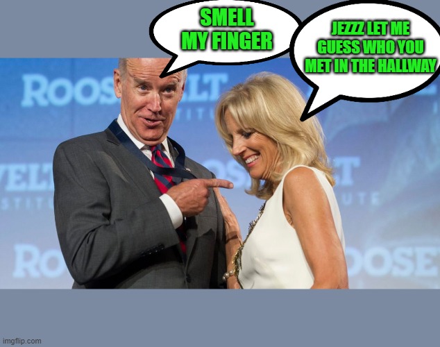 SMELL MY FINGER JEZZZ LET ME GUESS WHO YOU MET IN THE HALLWAY | made w/ Imgflip meme maker