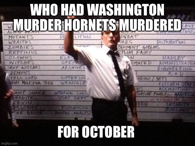 Washington State Dept of Agriculture kills 200 murder hornets in nest |  WHO HAD WASHINGTON MURDER HORNETS MURDERED; FOR OCTOBER | image tagged in who had x for y,murder hornets killed,washington | made w/ Imgflip meme maker