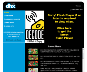DHX Media Toronto Website (2011-present) Blank Meme Template