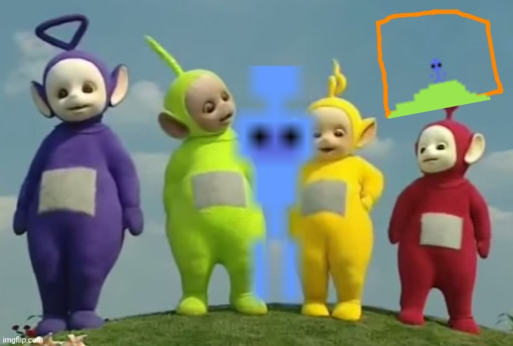 image tagged in teletubbies | made w/ Imgflip meme maker