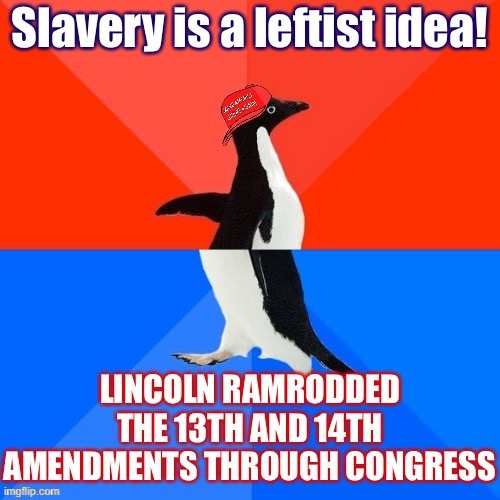 When they profess to hate slavery but still have concerns on how it was abolished. | image tagged in slavery | made w/ Imgflip meme maker