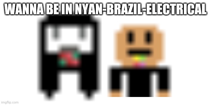 The return of Wanna Be Nyan | WANNA BE IN NYAN-BRAZIL-ELECTRICAL | image tagged in wanna be nyan | made w/ Imgflip meme maker