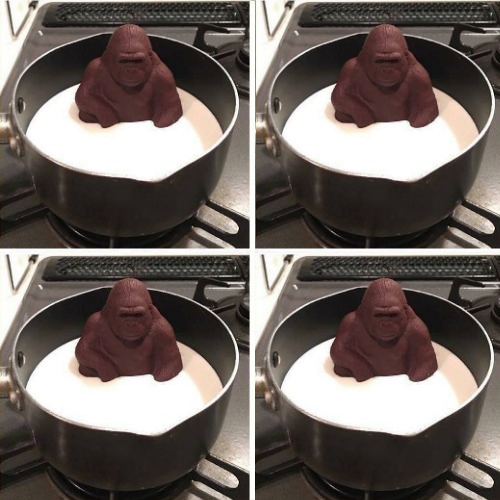 Gorilla not melting Blank Meme Template