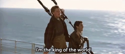 Titanic I'm the king of the world Blank Meme Template