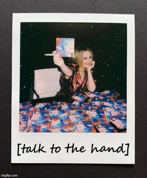 so rude kylie | image tagged in kylie talk to the hand | made w/ Imgflip meme maker