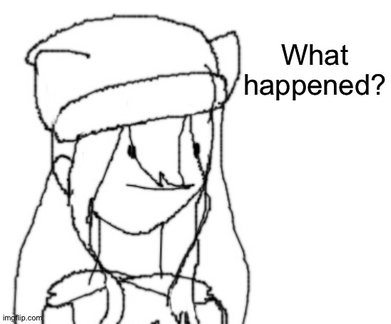 Shiyu has something to say ver two | What happened? | image tagged in shiyu has something to say ver two | made w/ Imgflip meme maker