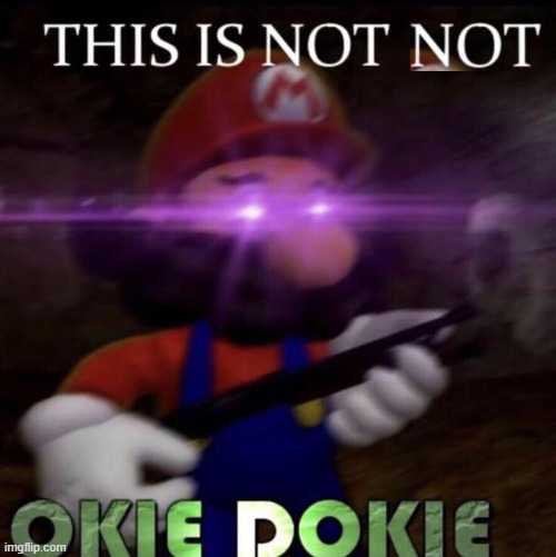 High Quality This is not not okie dokie Blank Meme Template