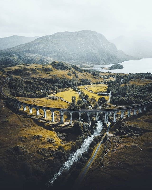 High Quality Glenfinnan Viaduct Blank Meme Template