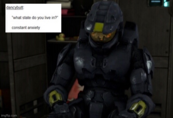 What state do you live in, and I will do some RvB research and tell you your spartan if you have one | image tagged in memes,halo,rvb,states | made w/ Imgflip meme maker