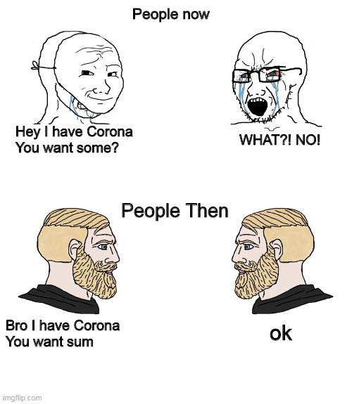 Crying wojak vs chad and baby chad Meme Generator - Imgflip