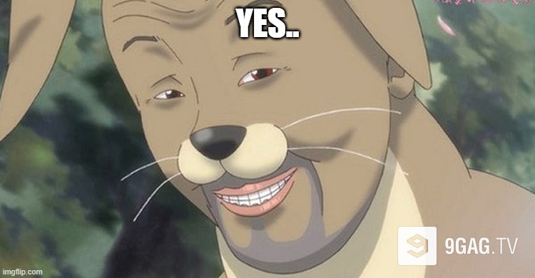 Weird anime hentai furry | YES.. | image tagged in weird anime hentai furry | made w/ Imgflip meme maker